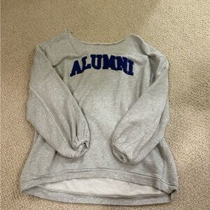 Aerie Cream Textured Sweatshirt